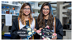 Commencement is a family affair for twin sisters